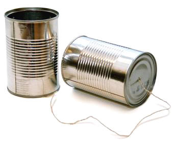 A tin can phone